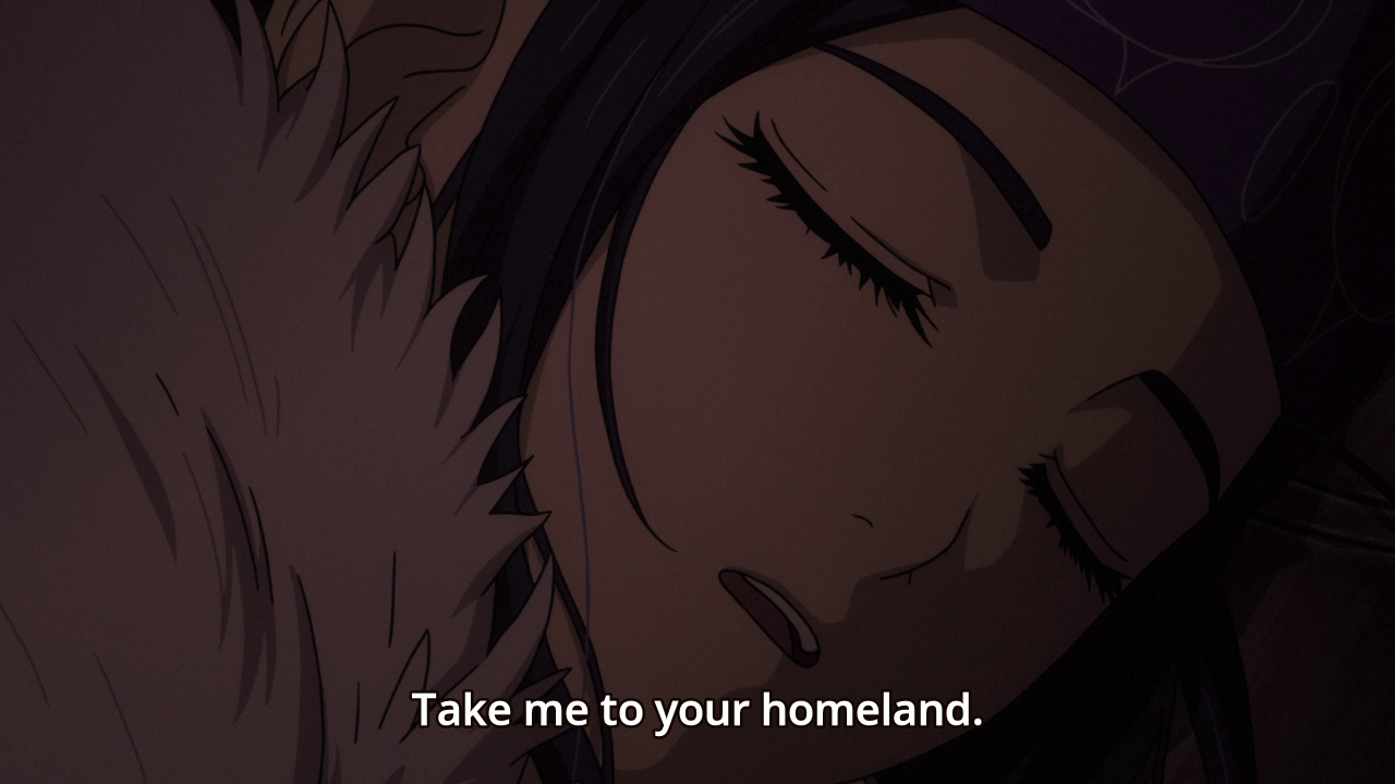 'Take me to your homeland.'