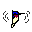 A hovering hummingbird