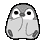 A baby Emperor penguin confused, with a question mark