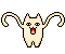 A cat flaps its strangely long arms