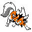 A GSC-style sprite of Dusk Form Lycanroc