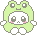 A creature in a frog suit