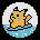 A tiny surfing pikachu