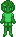 Ellie Stewart in construct green