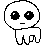 A small TBH/autism creature with an accompanying burst of confetti