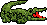 An alligator based on the Lacoste logo