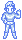 Iceman in a semi-translucent form