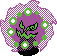 A GSC-style animated sprite of Spiritomb