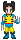 Wolverine in his yellow and blue costume