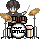 Ringo Starr playing the drums