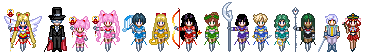 All the senshi in speculated Eternal forms