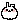 A bunny bounces up and down of the roof and floor of the image