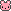 A tiny pink bear's face rotates