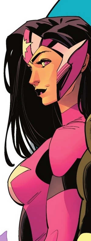 Carol Ferris as Star Sapphire from a panel from the 2025 Justice League Unlimited series.