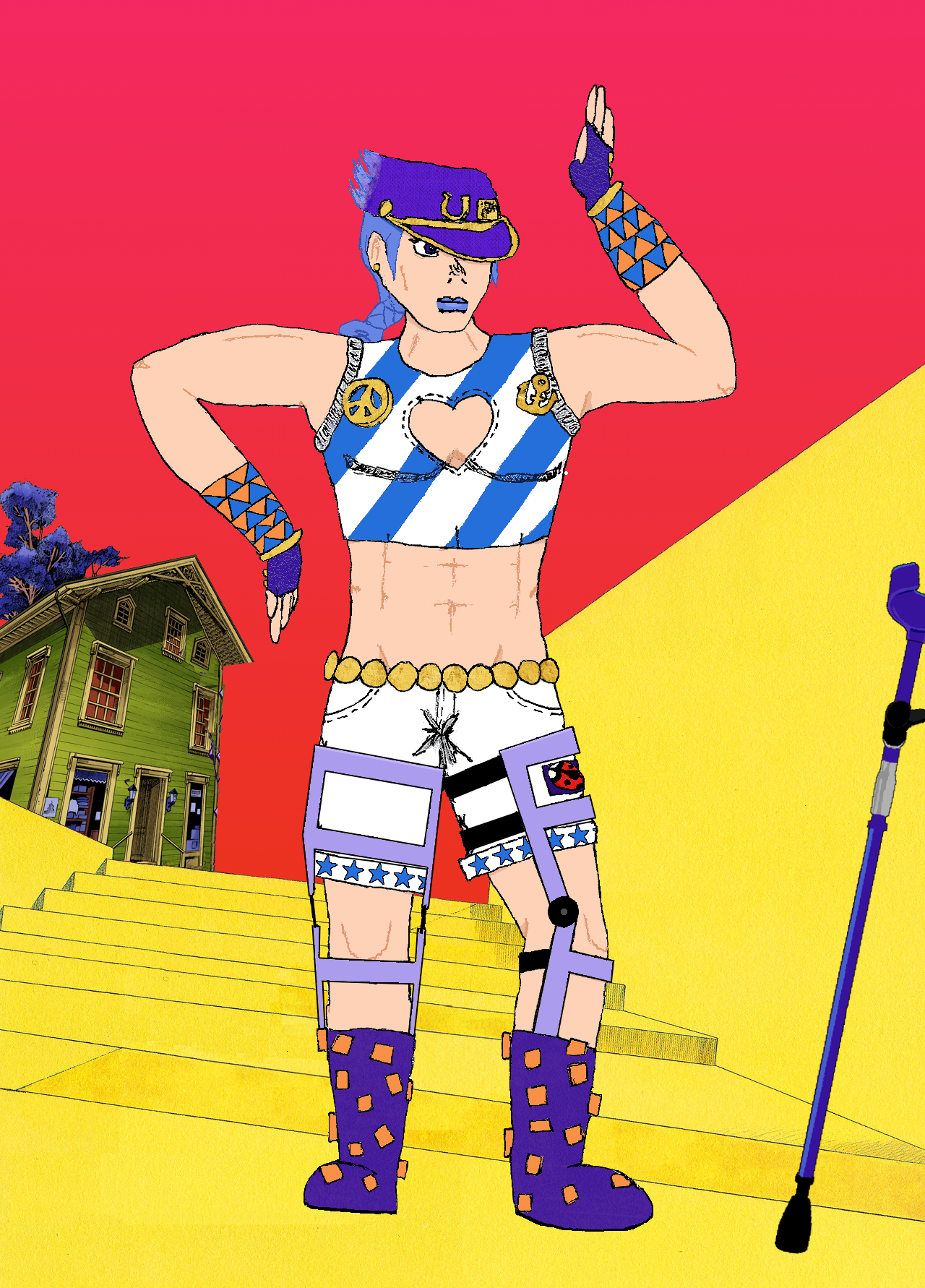 Week 4 of drawing stone ocean characters till the anime - JoJolion Outfit  Jolyne & Giorno : StardustCrusaders