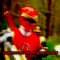 Anyone not wearing a primary color